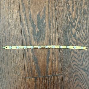 Vintage costume Bracelet gold with silver circles